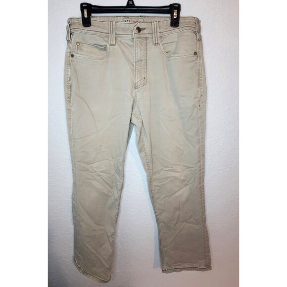 5.11 Tactical Mens 32x30 Khaki Tan Beige Work Utility Pants Pockets Casual - Picture 2 of 12